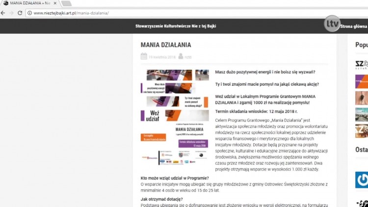 "Mania działania" 