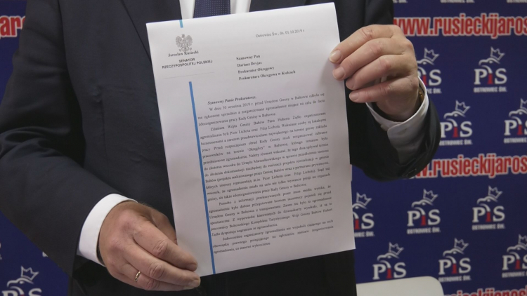 Senator Rusiecki składa zawiadomienie do prokuratury
