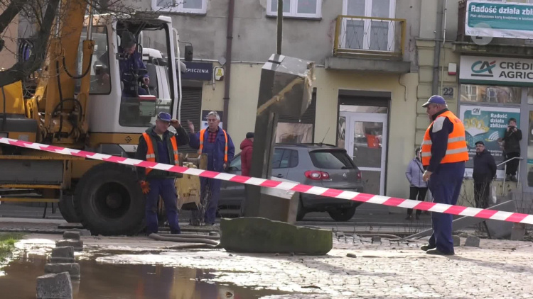 Awaria w centrum Ostrowca