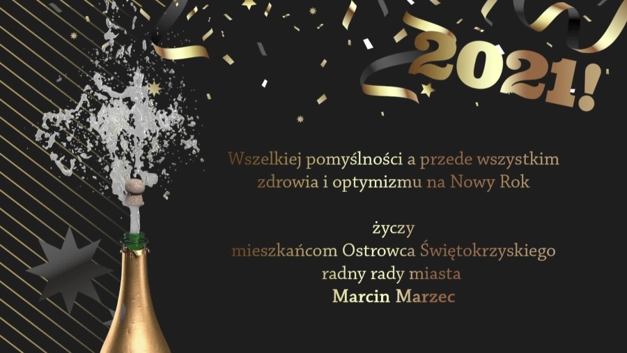 Życzenia noworoczne od Marcina Marca