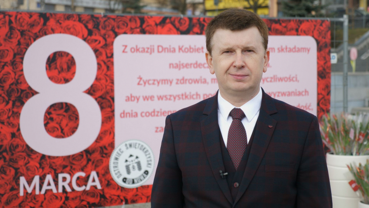 Życzenia dla Pań od Prezydenta Ostrowca