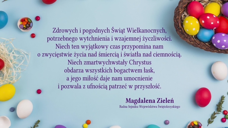 Wesołych Świąt życzy Magdalena Zieleń