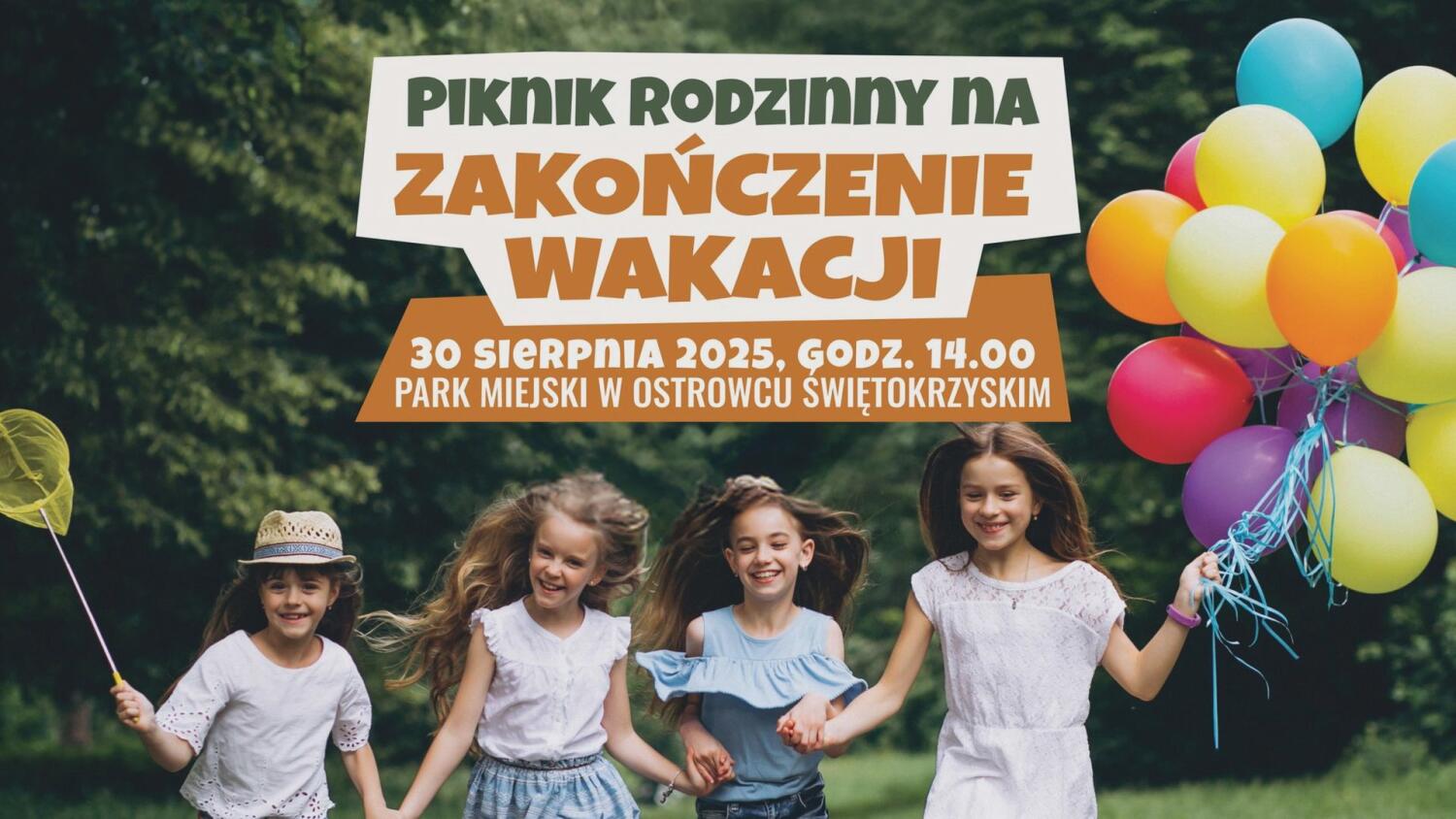 Piknik rodzinny na zakończenie wakacji - zaproszenie
