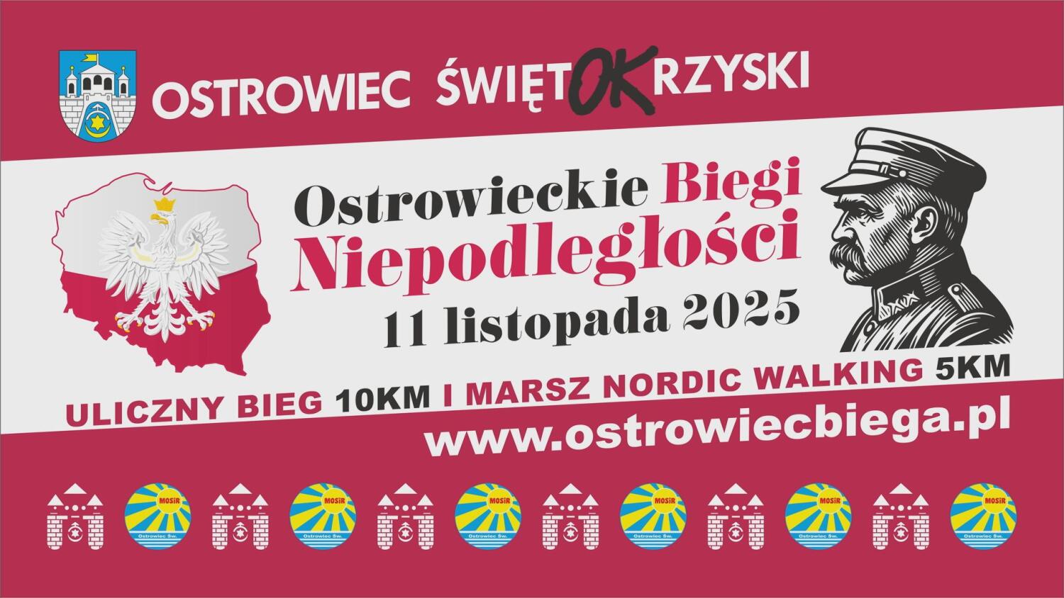 Prezydent Miasta Ostrowca Świętokrzyskiego Artur Łakomiec zaprasza na tegoroczną edycję Biegów Niepodległości